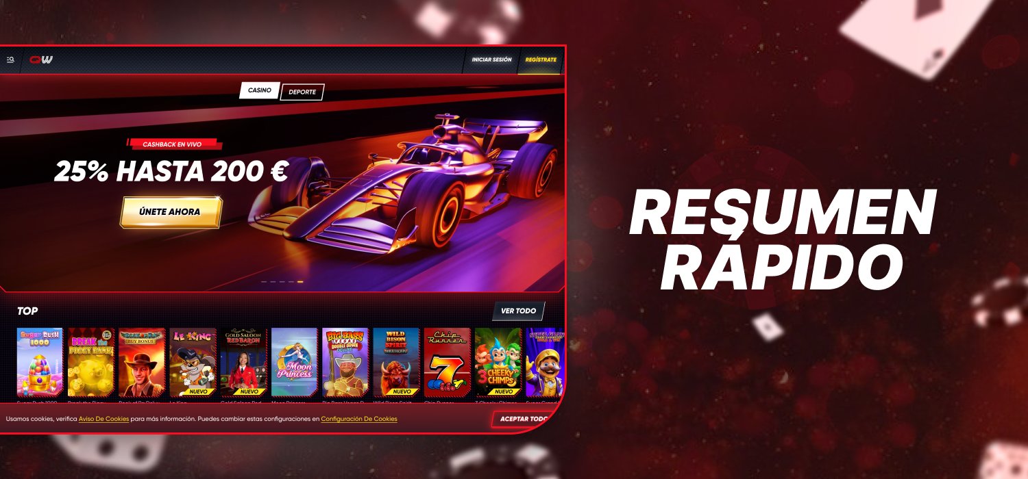 Información sobre la plataforma Quickwin